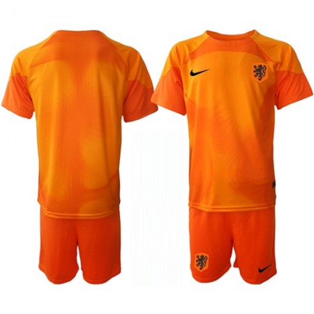 Camisetas Países Bajos Segunda Portero Copa Mundial 2022 - Niño (+ Pantalones) Camisetas Países Bajos Segunda Portero Copa Mundial 2022 - Niño (+ Pantalones)